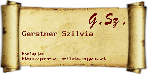 Gerstner Szilvia névjegykártya